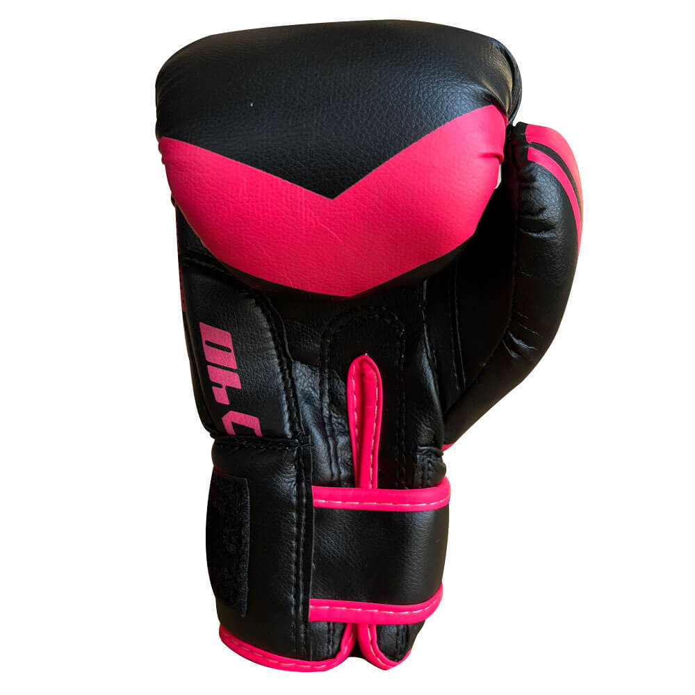 KIDS BOXING GEAR GLOVES Pink Black Mani Sports